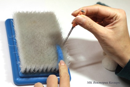 Felting o clasă de master pentru un om de zăpadă începător