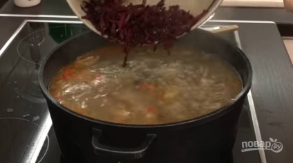 Ízletes otthoni borsch - lépésről-lépésre recept a fotóval