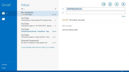 Built-in client de mail în Windows 8