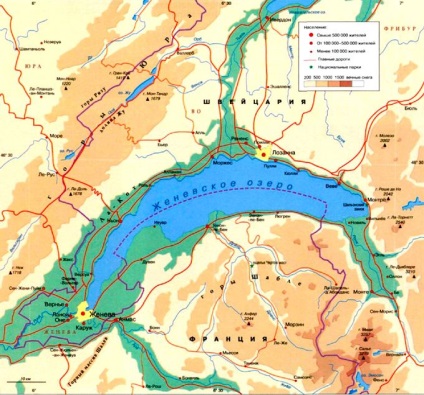 Lacul Geneva - Elveția - planeta pământ