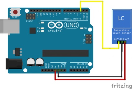 Senzor tactil capacitiv Arduino, clasa robotică