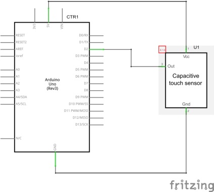 Senzor tactil capacitiv Arduino, clasa robotică