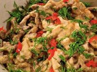 Carne de vită Stroganoff, rețetă