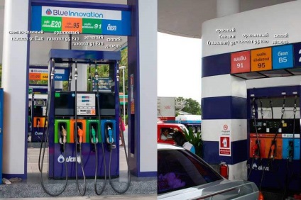 Benzina în Thailanda benzină, gashol, e10, e20 și ceea ce este - impresii personale