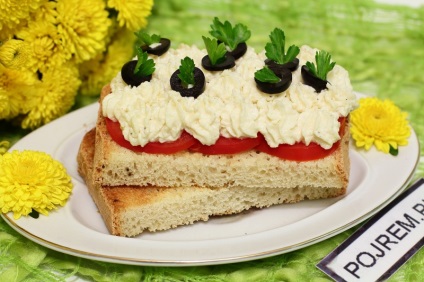 Sandvișuri cu brânză topită - rețetă pas cu pas cu fotografie cum să gătești
