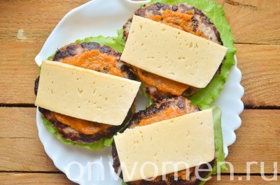 Homemade hamburger cu rețetă de porc cu fotografie