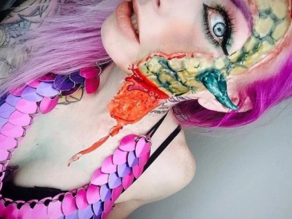 A haláláig, egy szörnyű make-up blogger, aki Halloween-sminket hozott egy új szintre