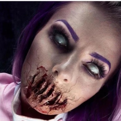 A haláláig, egy szörnyű make-up blogger, aki Halloween-sminket hozott egy új szintre