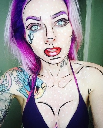 A haláláig, egy szörnyű make-up blogger, aki Halloween-sminket hozott egy új szintre
