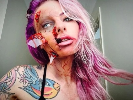 A haláláig, egy szörnyű make-up blogger, aki Halloween-sminket hozott egy új szintre