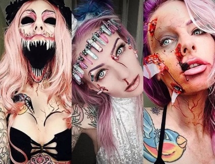 A haláláig, egy szörnyű make-up blogger, aki Halloween-sminket hozott egy új szintre