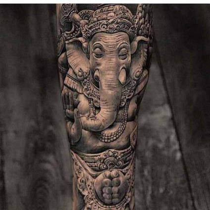 Ganesha - un tatuaj pentru fanii culturii indiene