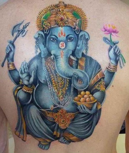 Ganesha - un tatuaj pentru fanii culturii indiene