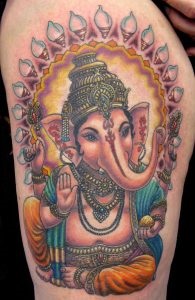 Ganesha tetoválás, tattoofotos