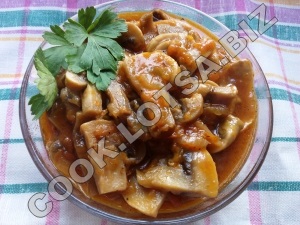 Goulash făcut din ciuperci - rețetă delicioasă de casă pas cu pas cu fotografie