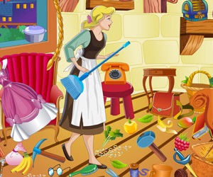 Játékok lányoknak - tisztítás a Winx házában