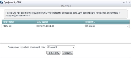 Instrucțiuni pentru configurarea skydns în zyxel keenetic skydns