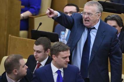 Mivel az Állami Duma konfliktusa fellépett Zhirinovszkij és LDPR részvételével