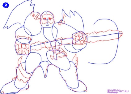 Cum de a desena un războinic gnome în etape cu un creion
