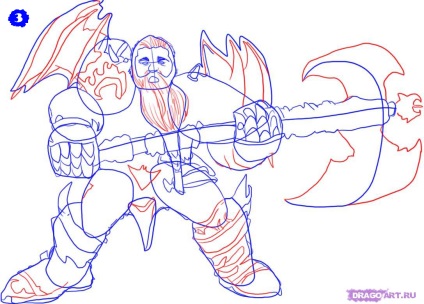 Cum de a desena un războinic gnome în etape cu un creion