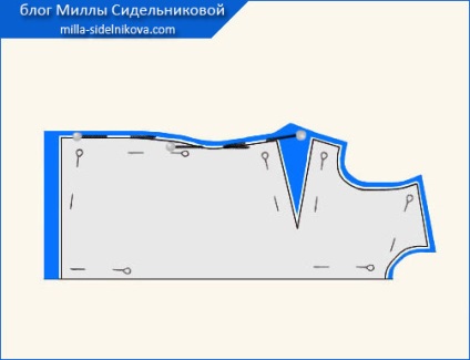 Как да прехвърля модела на контурите на двойката (симетрична) парче нарязани