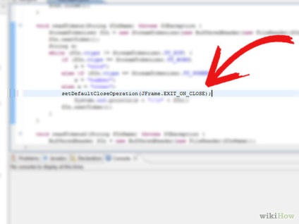 Cum se închide fereastra pe java în leagăn