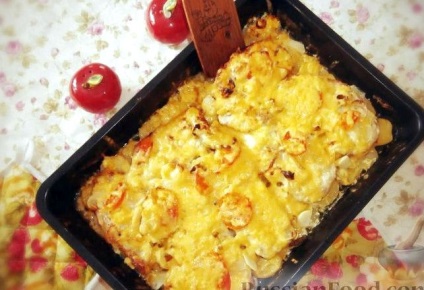 Cartuș de cartofi cu pui în rețeta cuptorului, blog culinar