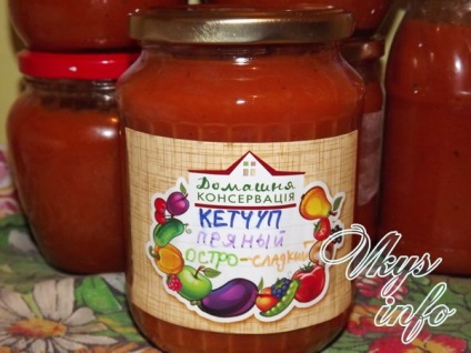 Ketchup paradicsom és alma téli recept fotó