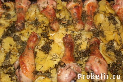Ciorba de pui cu cartofi în cuptor în sos de kefir - rețetă cu fotografie pas cu pas