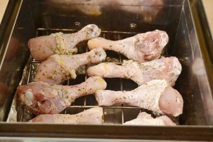 Csirkecombok forró dohányzás - recept fotóval
