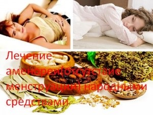 Tratamentul amenoreei (absența menstruației) cu remedii folclorice