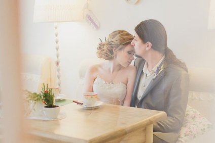 Sweet nuntă de lavandă a lui Serghei și a lui Darina