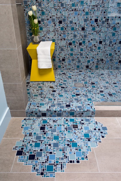Mozaik saját kezével a csempe a fürdőszobában, hogyan kell felhívni a fotókat és videókat