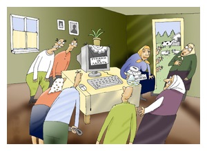 Formarea persoanelor în vârstă pentru a lucra la calculator
