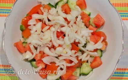 Salată de legume cu rețetă de fasole cu salată de gătit cu pas cu pas, cu fasole și legume