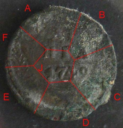 Mold pe monede acoperite cu ceară, artconservation