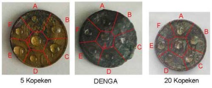 Mold pe monede acoperite cu ceară, artconservation