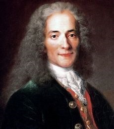 Voltaire portréja, időutazás - történelmi helyszín