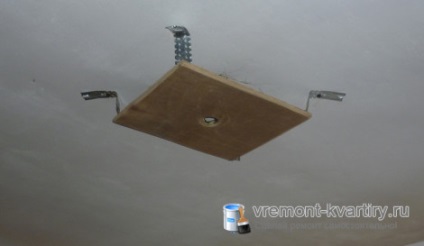 Montarea corectă a unui candelabru pe un tavan întins
