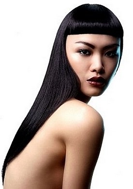 Frizurák ázsiai arc típusú nők számára