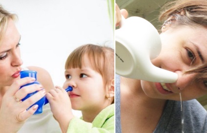 Clătirea soluțiilor pentru nas, cum și când să procedați la lavaj