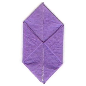 Egyszerű origami harang