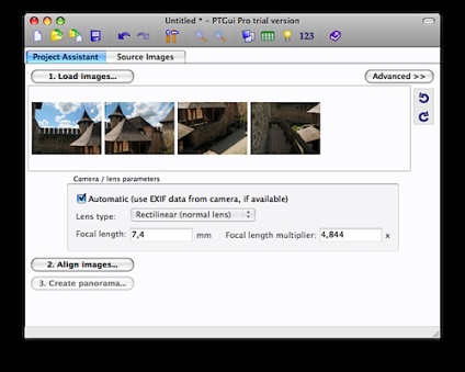 Ptgui - un utilitar pentru crearea de imagini panoramice, doar un mac