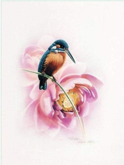 Păsări și flori ale artistului chinez zeng xiao lian - târg de maeștri - manual, manual