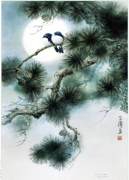 A kínai művész madárai és virágai zeng xiao lian - a mesterek tisztelete - kézzel készített, kézzel készített