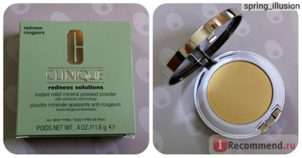 Пудра clinique redness solutions instant relief mineral pressed powder - «♥ ♡ ♥ прекрасна пудра -