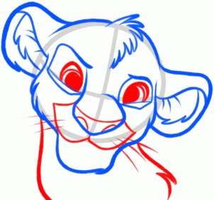 Rajzolj Simba Lépésről lépésre - Hogyan rajzolj egy Simbát az Oroszlánkirályról egy egyszerű ceruzával