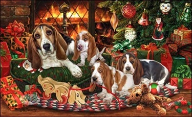 Felicitări de Crăciun cu câini