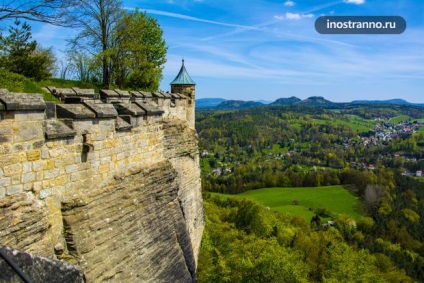 Szász svájci és a Königstein-erőd