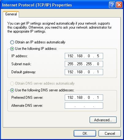 Secretele de configurare a rețelei în Windows XP